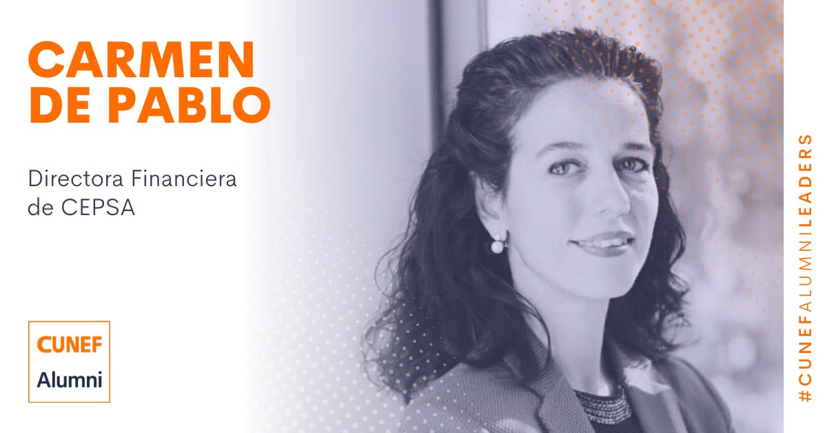 Carmen de Pablo, CUNEF Alumni, ha sido nombrada nueva directora de Servicios Financieros, Económicos y Generales (Chief Financial Officer) de <a href="/Cepsa/">XXXXXXXX</a>

¡Enhorabuena Carmen, desde CUNEF Alumni te deseamos mucho éxito en tu nueva etapa!

cunefalumni.com/news/619542

#CunefAlumniLeaders