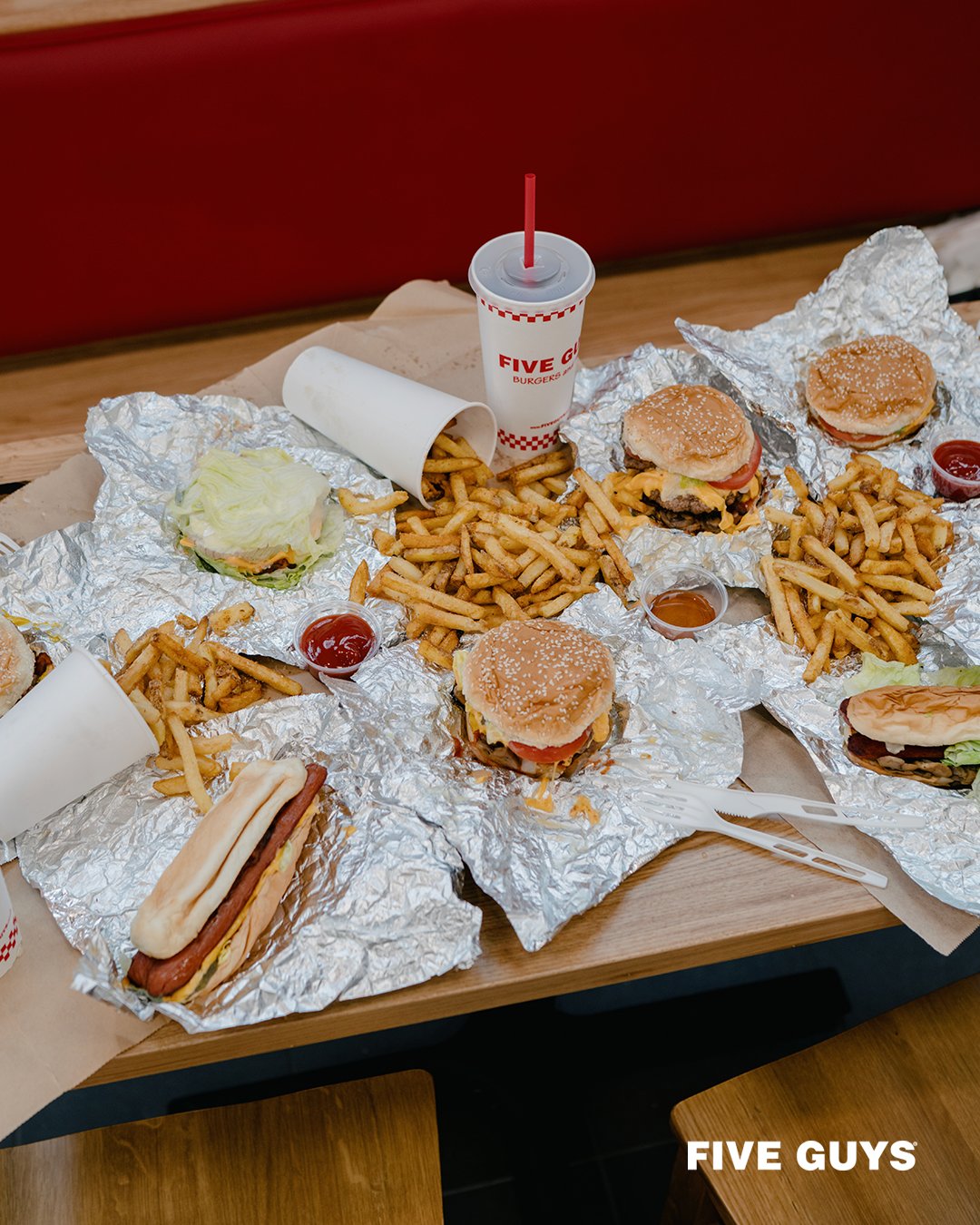 5 guys delivery outlet
