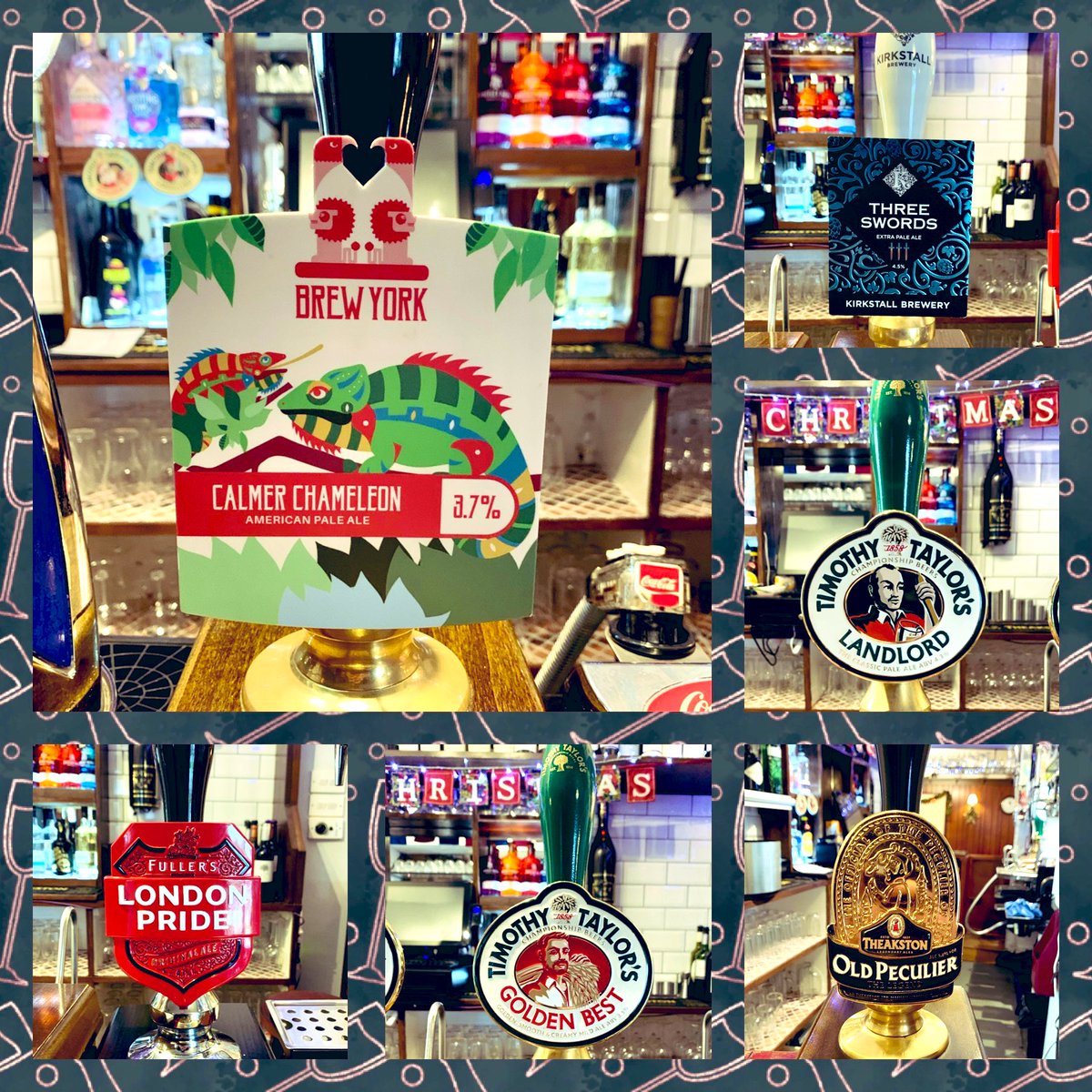 stvincentarms's tweet photo. Your run up to the New Year cask beer selection is looking bloody fantastic, our usuals on the bar from @TimothyTaylors, @kirkstallbrew, @Theakston1827 &amp; @Fullers with a guest from @brewyorkbeer #yorkbeer #caskbeer https://t.co/MqX8SLnvNJ