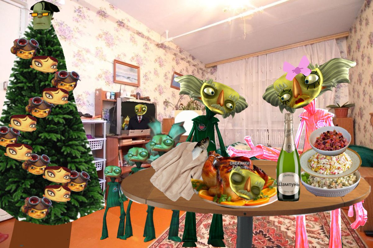 Rodya_2609's tweet photo. Happy New Year, Psychonauts 🤙

#Psychonauts2
#Psychonauts
#fordcruller
#razputinaquato
#lilizanotto https://t.co/cjojcintFD