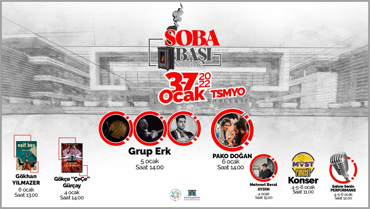 Bana mutluluğun resmini çizebilir misin Abidin❓

Çizemem ama sana gösterebilirim☺️

👇

Soba Başı Sohbetleri 3-7 Ocak 2022'de❗️

Her zamanki yerinde, her zamanki mevsimde😎

<a href="/oguzaksac/">Oğuz Aksaç</a>