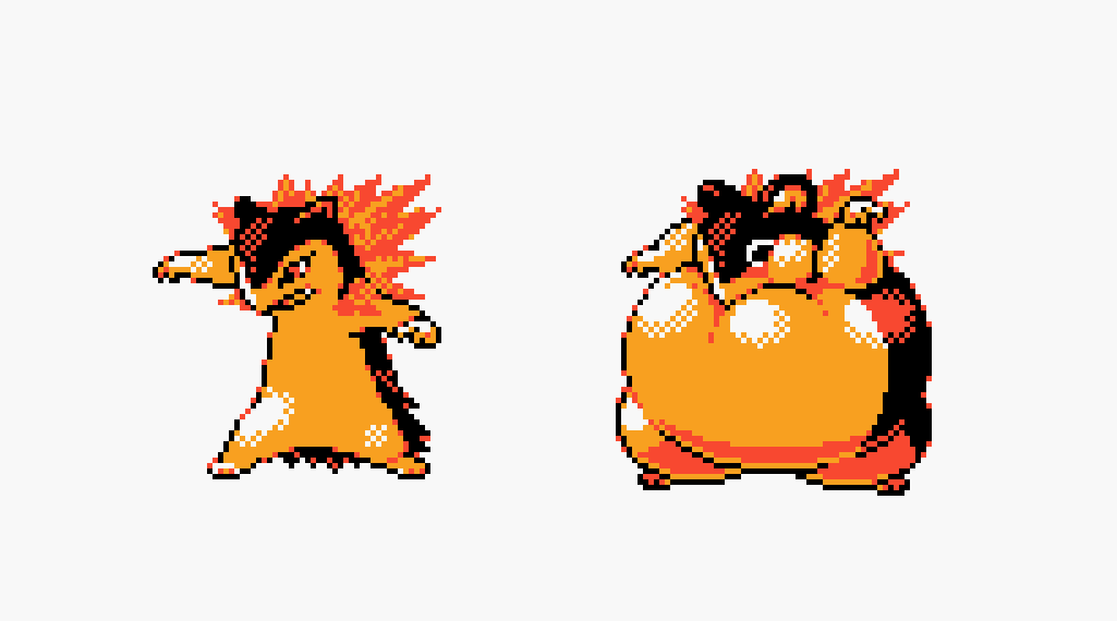 artberration's tweet photo. typhlosion inflation https://t.co/EZen3rLiRJ