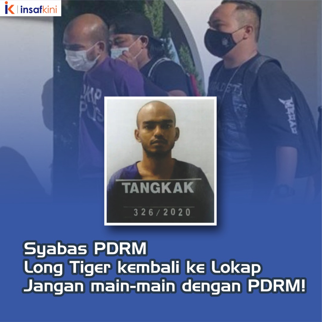 InsafKini's tweet photo. Syabas PDRM

Tahniah diucapkan kepada PDRM kerana berjaya memberkas semula Long Tiger yang terlepas dari lokap mahkamah di Tangkak. Hal ini menjadi bukti kecekapan PDRM. Kita doakan semoga wira-wira negara sentiasa tabah dalam menjalankan tugas. https://t.co/2KKs6DOw3D
