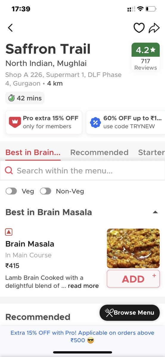 Is @zomato enabling #monopoly #fraud by #food outlets? Attention @FinMinIndia @MCAINDIA1 @fssaiindia @Chaiti @ndtvindia There are several listings of #outlets with different names on the same address with variable prices for the same dish. Here is the first example.