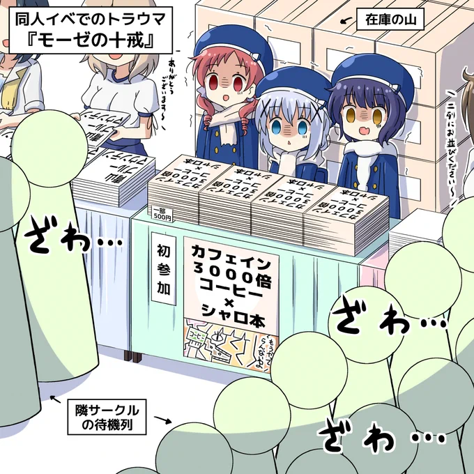 ごちうさコミケネタまとめ(過去絵)
いよいよ明日からコミケですね
忘れ物ないよう準備をしっかり
#gochiusa 