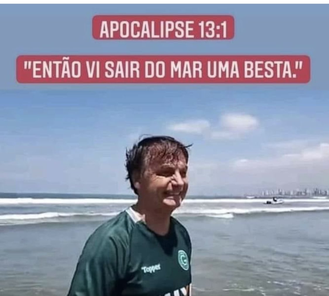 Bolsonaro na praia em SC!