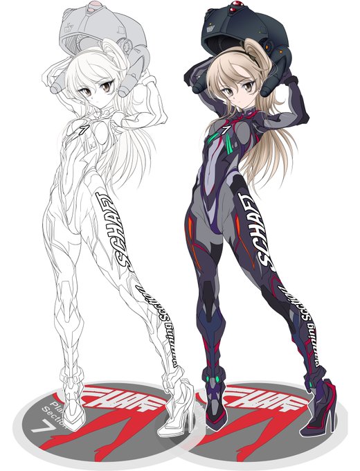 冬コミ「GIRLS und LABOR 」最新刊の原稿チラ見せ〜
グリフォンパイロットスーツ姿の愛里寿ちゃん(の線画とベタ塗りver) ま〜見ての通り某スーツ風+シャフトのデモンストレーター+肉感を強調、的なデザインでまとめてみました
本の詳細は↓
丼ぶりめし@C99 12/30 東4 ヤ-15b 田舎工房
@inaka_donburi 