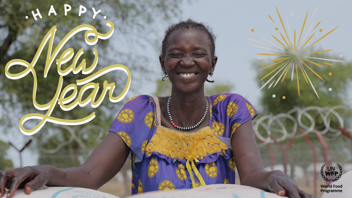 WFP_SouthSudan's tweet photo. Happy New Year from WFP in #SouthSudan ✨

We hope 2022 is filled with health and happiness for everyone.

#HappyNewYear2022 https://t.co/lvrliAhupf