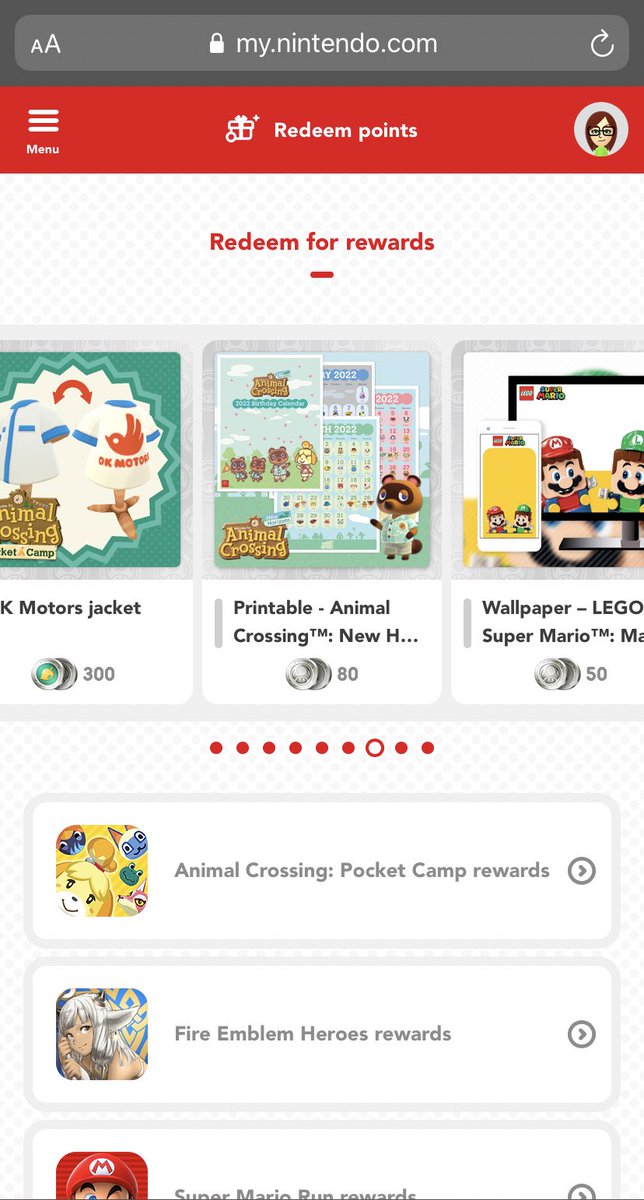 If you use my.nintendo you can get an Animal Crossing calendar for 80 silver coins until Jan. 1st! 
#ACNH
