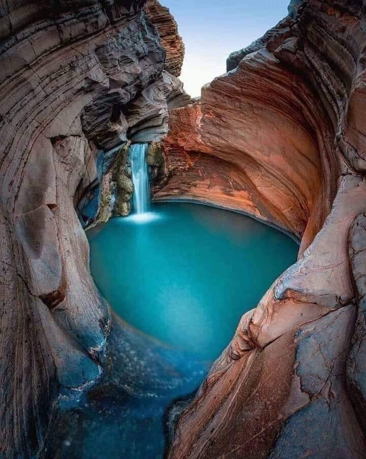 Karijini National Park is an Australian national park located in the Hamersley Range of the Pilbara region in the northwestern part of Western Australia. The park is located north of the Tropic of Capricorn, 1,055 kilometers from the state capital, Perth.