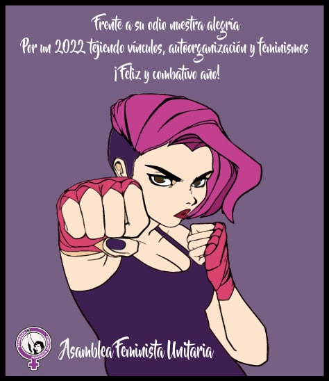 Queremos despedir este año tan difícil para todas primero con nuestro "christmas feminista" y en estos días publicaremos algunas fotos chulísimas que nos hizo @salome_joannic 
Por un 2022 combativo lleno de lucha, derechos conquistados, feminismos, vínculos y solidaridad. 💜💪🏾🎉