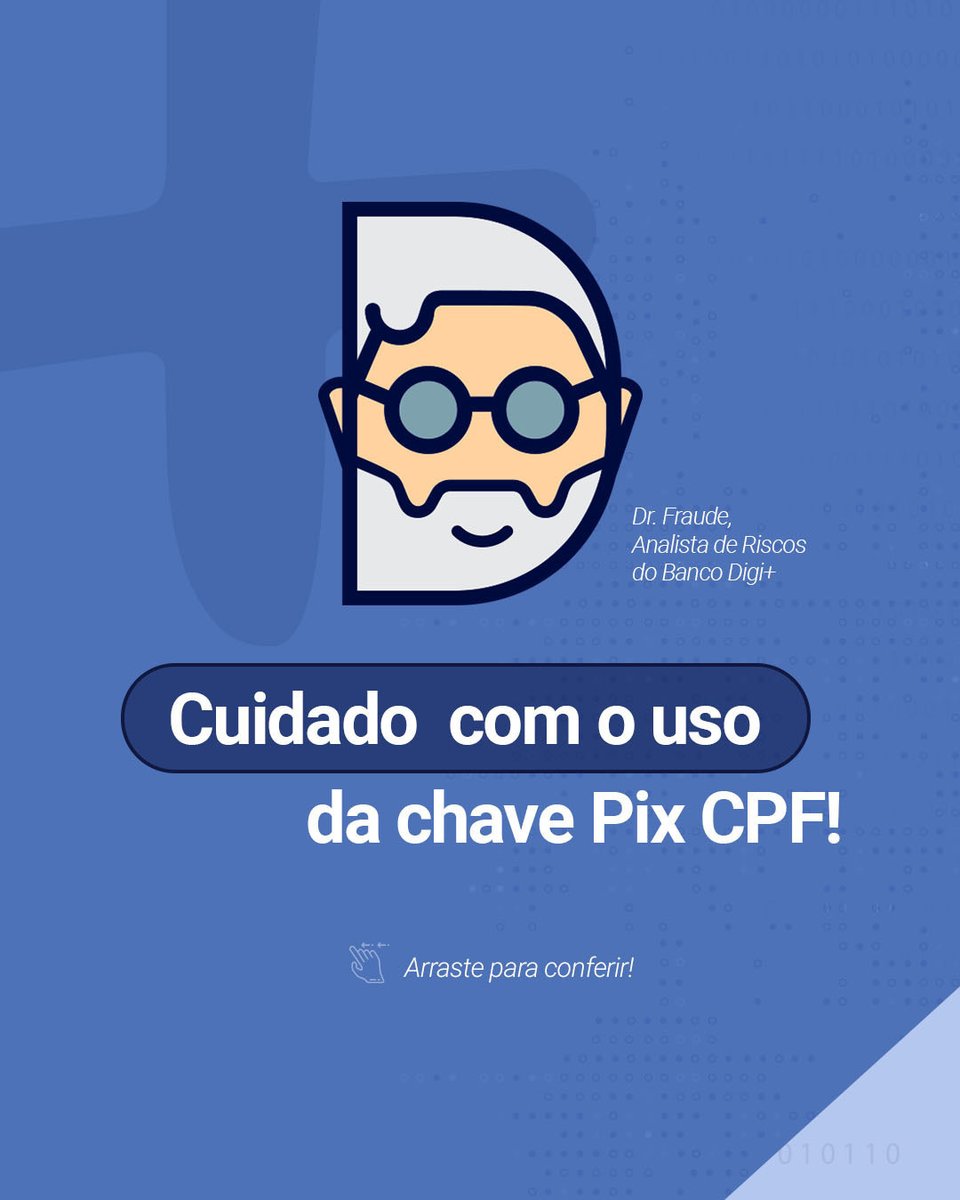 Bancodigimais's tweet photo. Evite usar a chave Pix CPF em sites e compras na internet. A chave aleatória é a mais indicada para esses casos por ser uma combinação de letras e números aleatórios que não envolvem dados pessoais. Garanta a sua segurança!
#digimais #bancodigimais #contadigital #drfraude https://t.co/HZjjyn0QMi