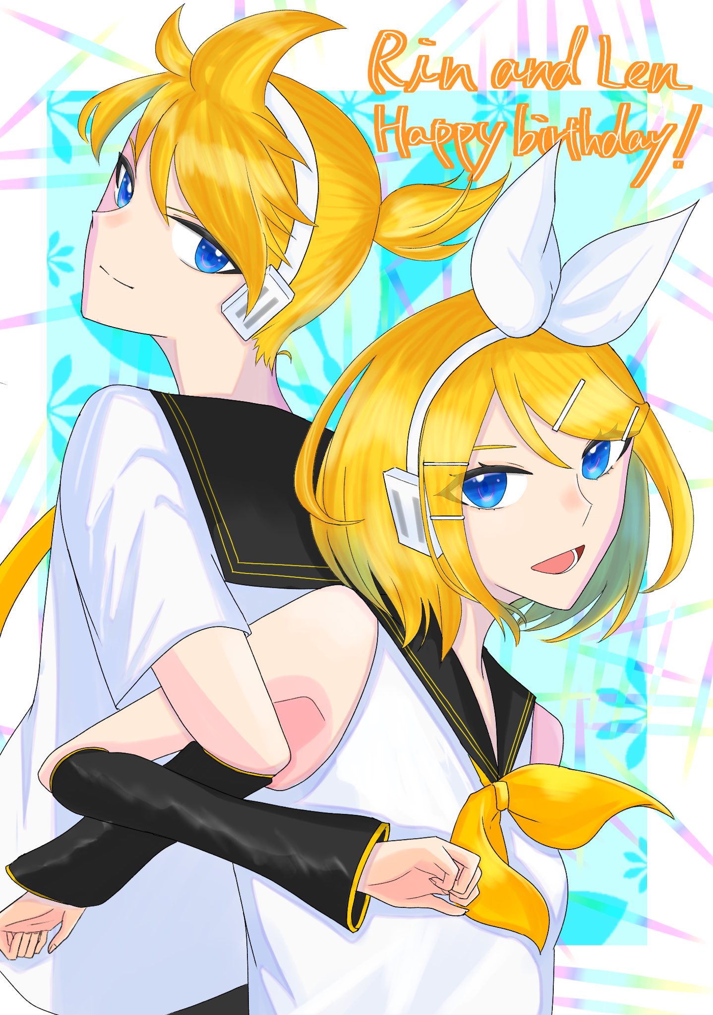 Hide 2日遅れですが 2人とも14周年おめでとう 鏡音リン レン誕生祭21 鏡音誕生祭21 T Co Ou87ea44i7 Twitter