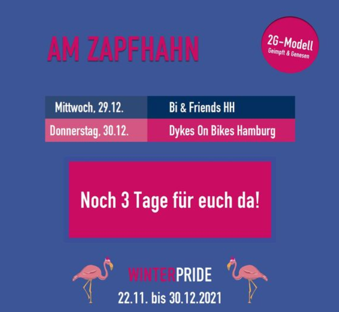 BiFriendsHH's tweet photo. Sei heute Abend dabei: Wir schenken Glühwein und Nicht-Alkoholisches aus auf dem Winter Pride-Weihnachtsmarkt: 17-22 Uhr Anfang Lange Reihe (Nähe Hauptbahnhof) 2G-Modell (Ausschenkende 2G+)

#bisexuell #bihh #bifriendshh #winterpride #2g #pansexuell #queer #biplus @Hamburg_Pride https://t.co/lxw12VqdbY