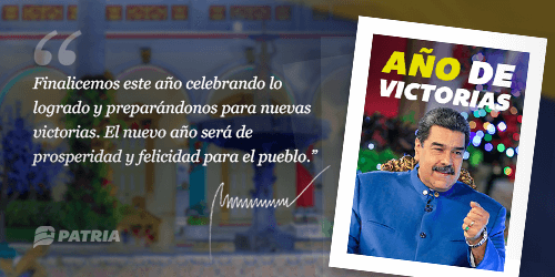 #SepaQué || Usuarios del #SistemaPatria recibirá la notificación al número corto 3532:

«Finalicemos este año celebrando lo logrado y preparándonos para nuevas victorias. El nuevo año será de prosperidad y felicidad para el pueblo.»

<a href="/MSVEnContacto/">Somos Venezuela | MSVEnContacto</a> #29Dic #SomosPatriaDeAmor