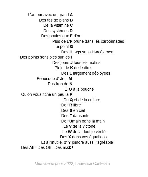 sonic_witch's tweet photo. Que votre année soit belle de A à Z !
#Voeux 2022 https://t.co/WoI9TqN8kn
