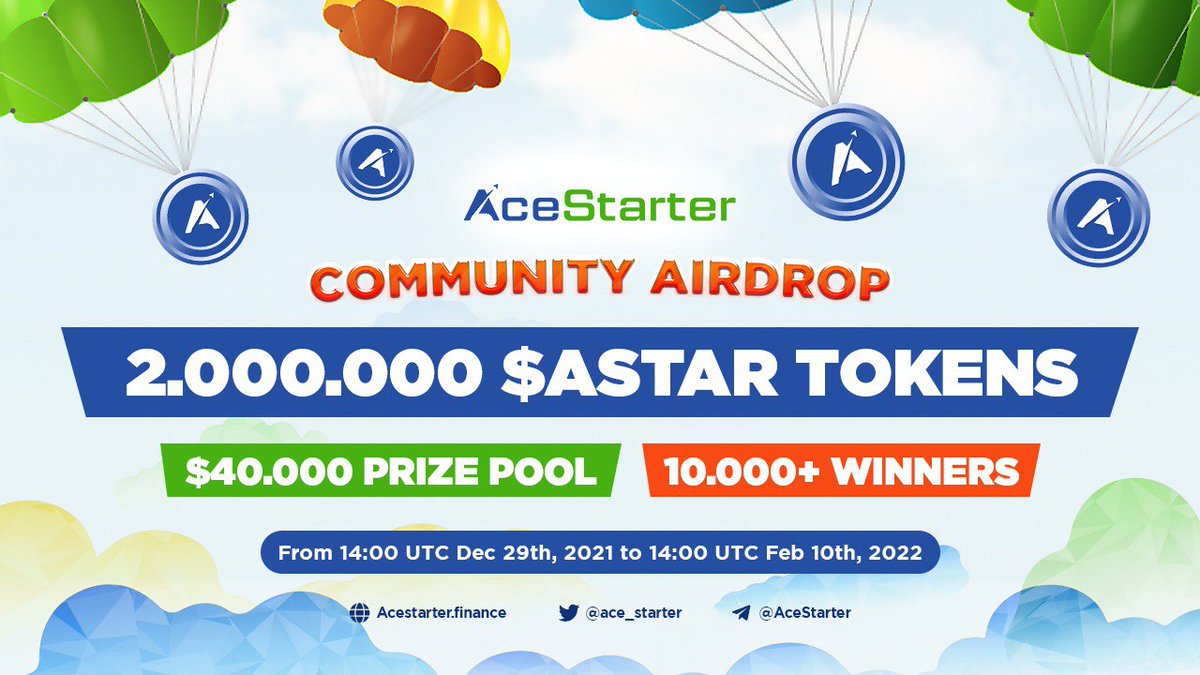 AceStarter Launchpad, the global gateway for crypto investors to the best curated world-class blockchain projects is running a massive #Airdrop campaign. Check it out!  #LaunchPad #Airdrops #ACESTARTER 
@luccinguyen22 @khanhoj21 @LeManh091294