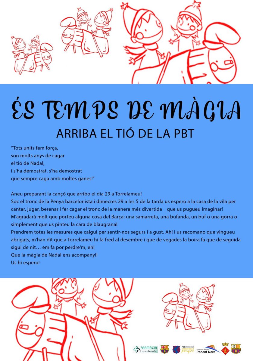 Arriba el tió de la PBT!
