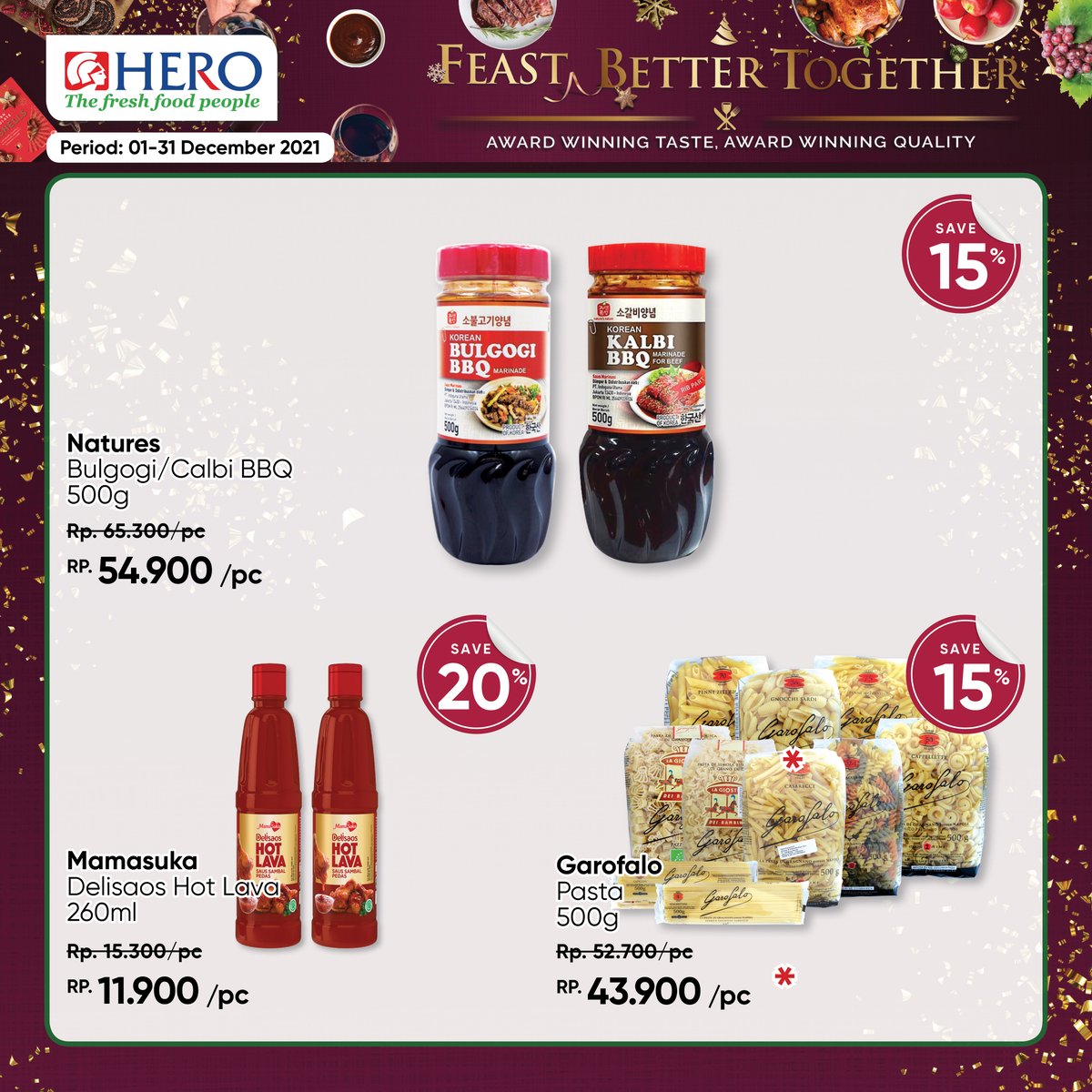 HEROSupermarket's tweet photo. Yuk ikuti tur di @herosupermarket Feast Better Together #ToStartYourDay dan lengkapi kebutuhan memasakmu sekarang, dengan harga diskon spesial! Berlaku hingga DESEMBER 2021. Tersedia juga untuk berbelanja dari rumah, dengan Whatsapp Delivery, Happy Fresh & GoMart. https://t.co/whI5RvpkGI