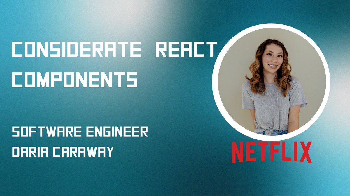 JSworldconf's tweet image. In this talk by @dariacaraway, you will learn how to think like a consumer and take advantage of basic and advanced TypeScript types to enhance the readability of your React component APIs.😍

Make sure not to miss this talk at #reactlivenl
more info👉 reactlive.nl