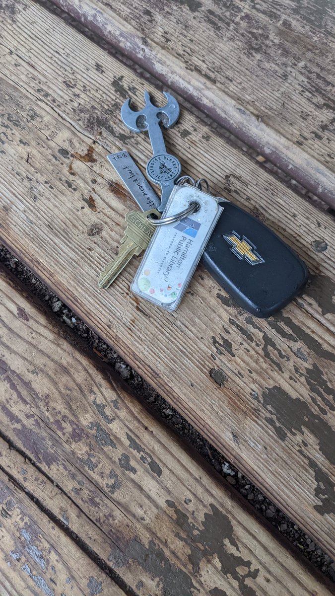 vkzess's tweet photo. @Hamilton_CA found keys on the reforestation trail. I put them on the bench in the shelter in the photo. https://t.co/4Xdn5bRzmu