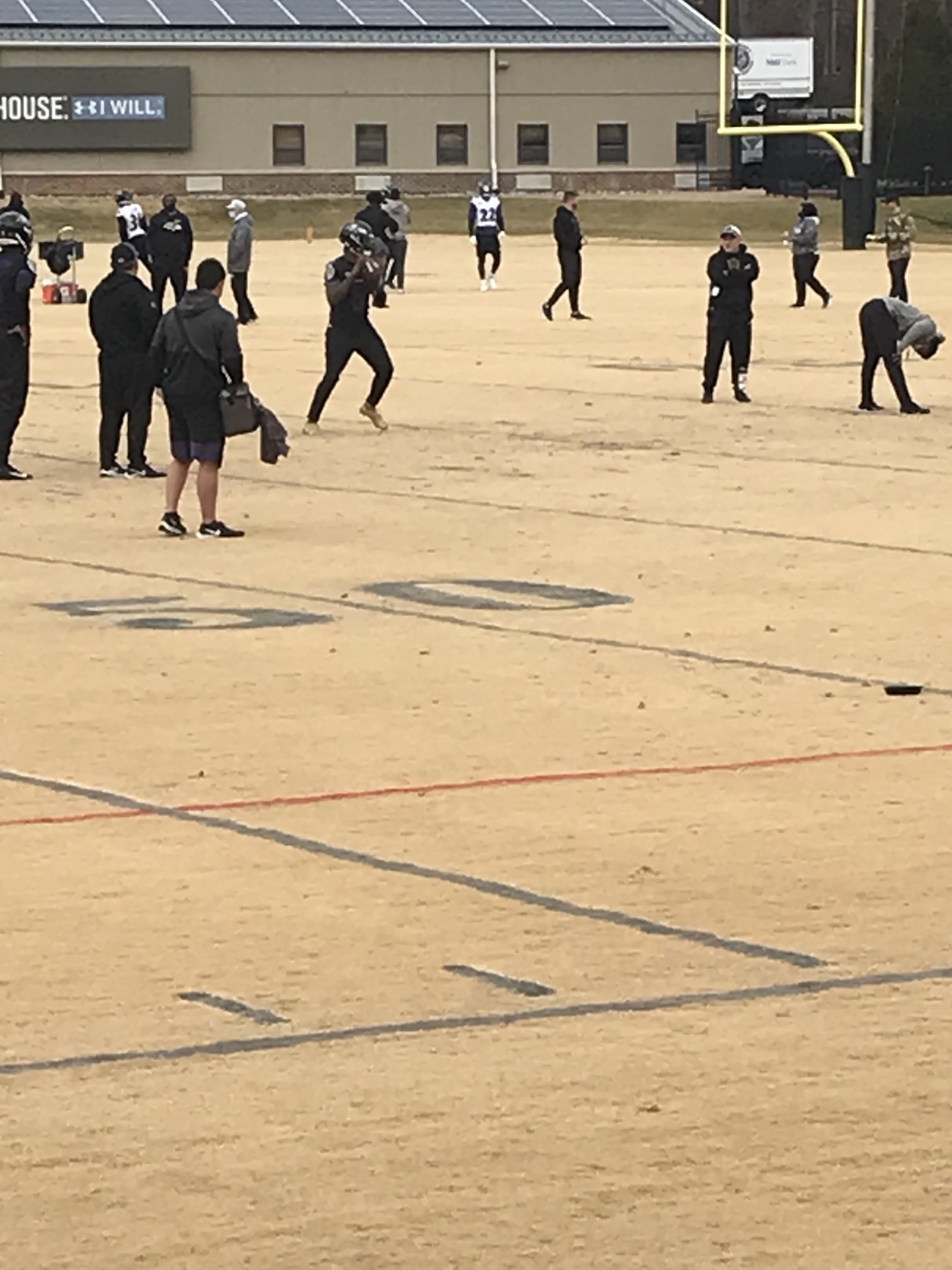 Jeff Zrebiec on Twitter "Lamar Jackson returned to practice today