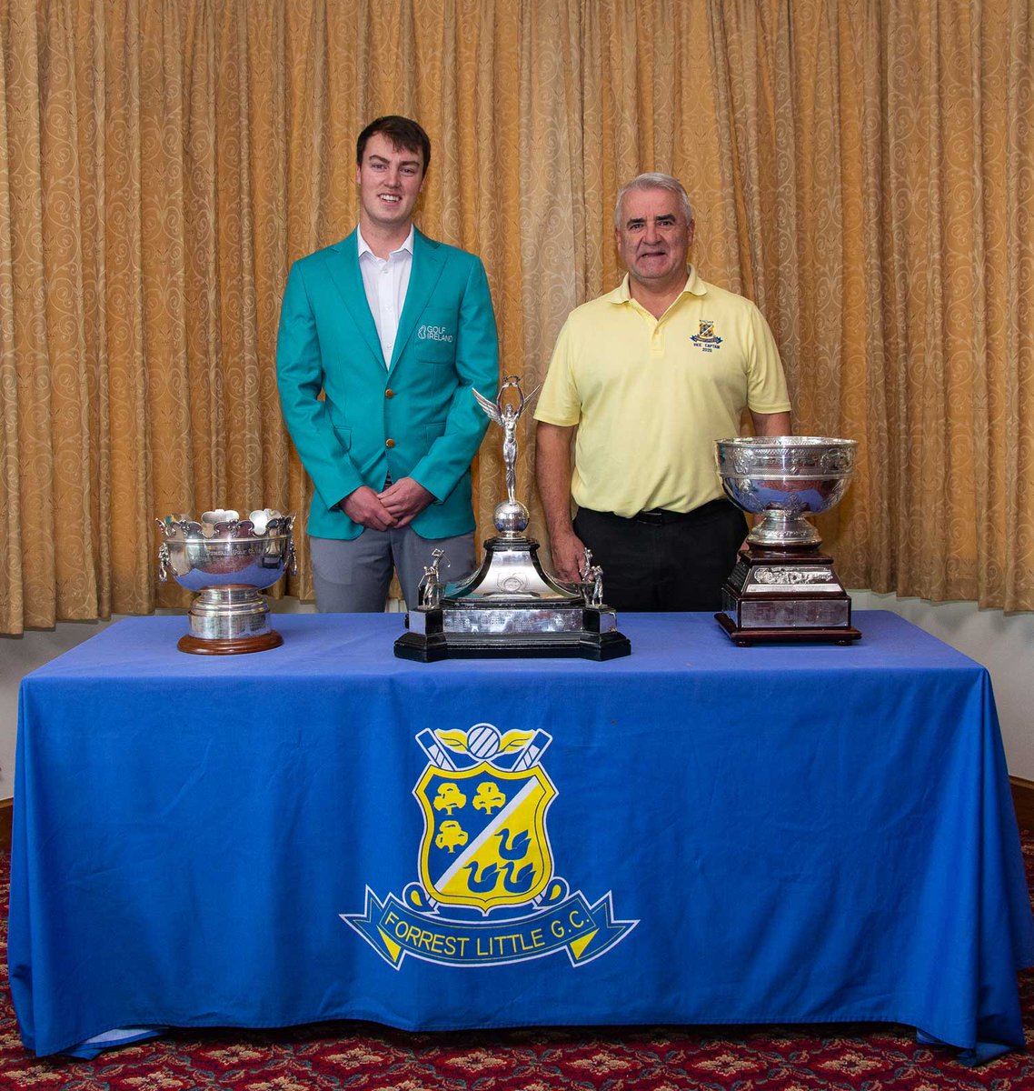 Jack McDonnell and incoming Captain Mick Timmons.