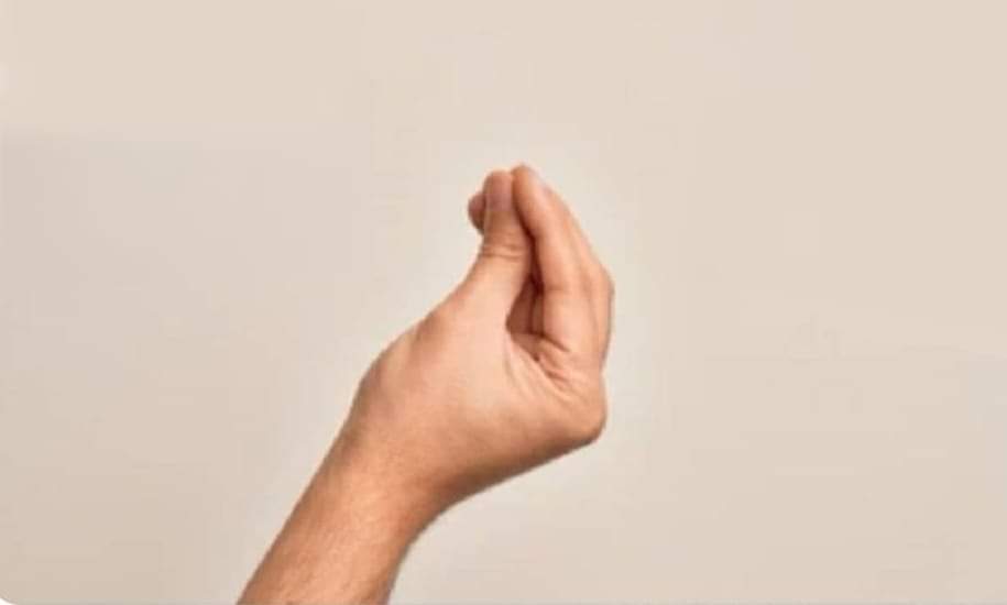 Over finger