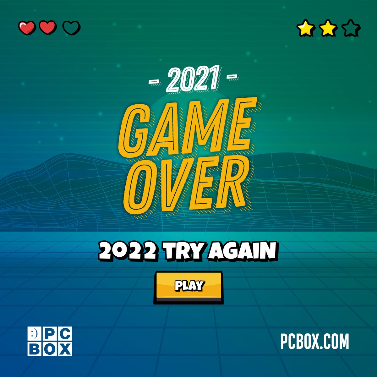 PC_Box's tweet photo. 🎉 ¡FELIZ 2022! 🎉

Toca volver a empezar la partida desde cero... ¡y esta vez seguro que superas los récords de este año!

De parte de todo el equipo de PCBox, te deseamos la mejor entrada de año. Muchas gracias por tu confianza en este 2021. https://t.co/PW12Obkati