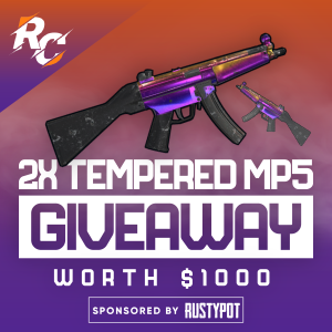 🎇Happy New Year!🎇

🎁$1000 in skins/2 x tempered MP5🎁

ENTER HERE
rustypot.com/giveaway

⏰Ends Jan 6th⏰