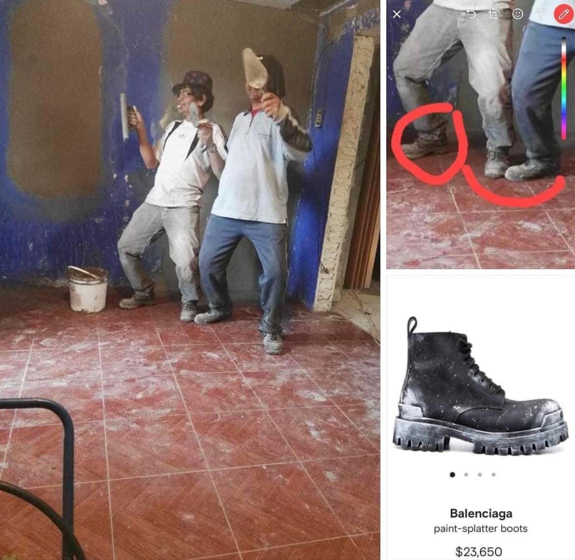 corridosybandas's tweet photo. Ah perros, traen las Balenciaga de $23,000. https://t.co/bcBLY3dgPJ