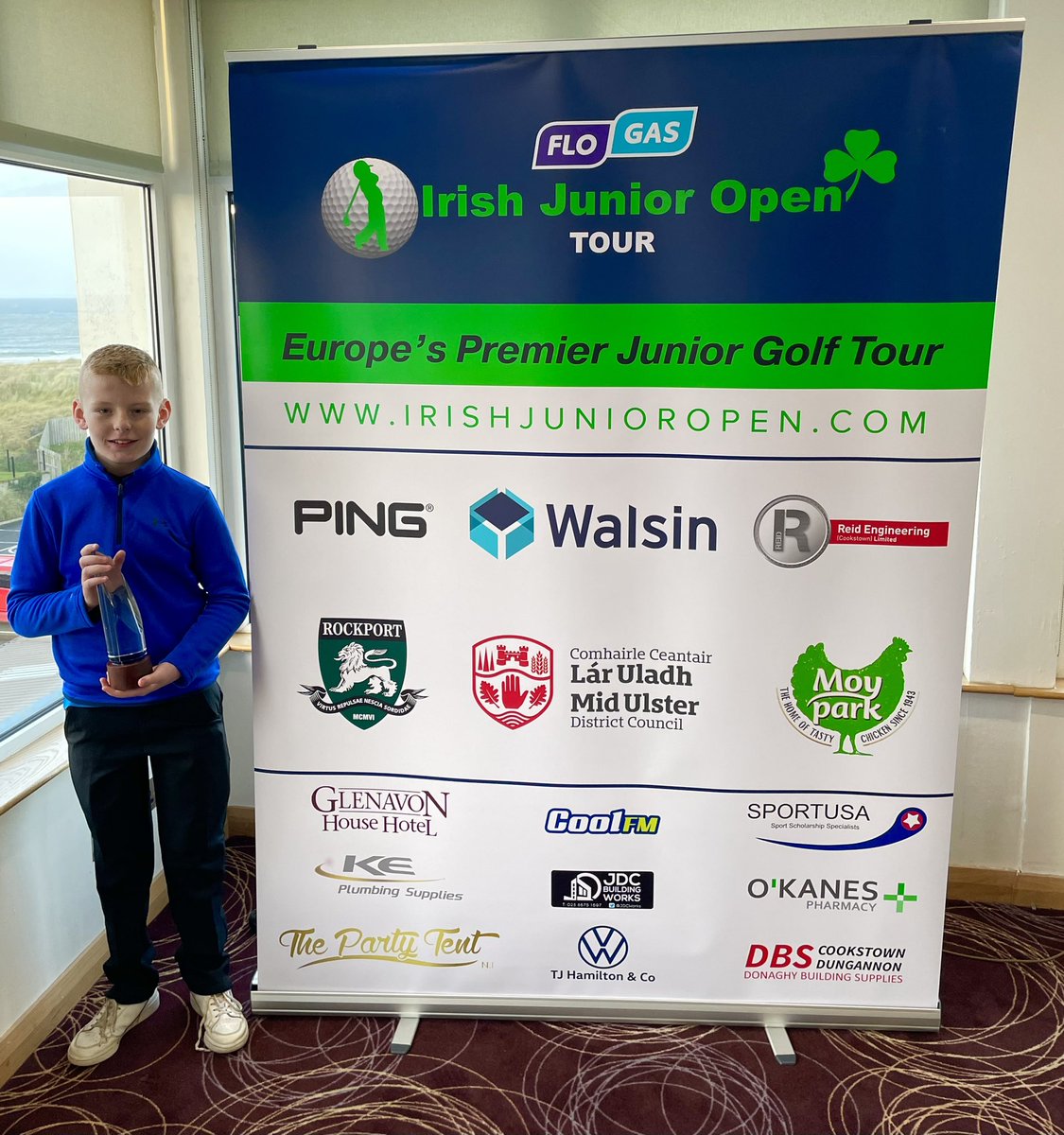 IrishJuniorOpen's tweet photo. U9 ‘Flogas Irish Junior Open Winter Tour’ Champion at Castlerock - Parker Bonnes from Galgorm Castle

https://t.co/GfVSCjrSHW https://t.co/6WNHLsID9f
