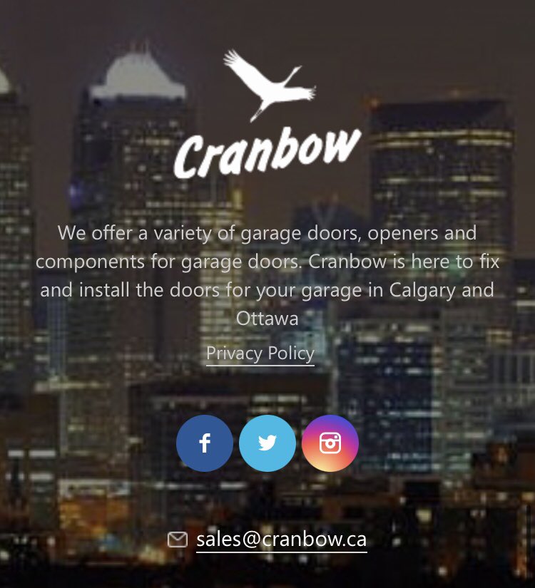 Cranbow Garage Doors tweet media