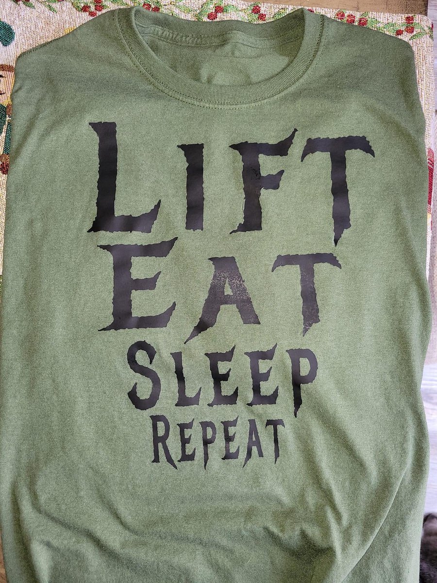 GFamFreeFit3's tweet photo. New shirts available for order!! All shirts are 50/50 cotton polyester blend dry fit material. Currently have large and extra large in stock. Prices $20 for small-xlare +2$ for 2x +3$ for 3x. As always GF3 shirts have a lifetime guarantee and free shipping! https://t.co/NHmVYG0fVS