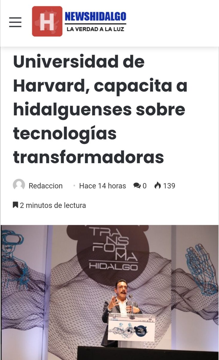 CITNOVA's tweet photo. #Bit
🔴Universidad de Harvard, capacita a hidalguenses sobre Tecnologías Transformadoras. 
📲Info.: https://t.co/157sTTF7cG https://t.co/UZQiTeeuSP