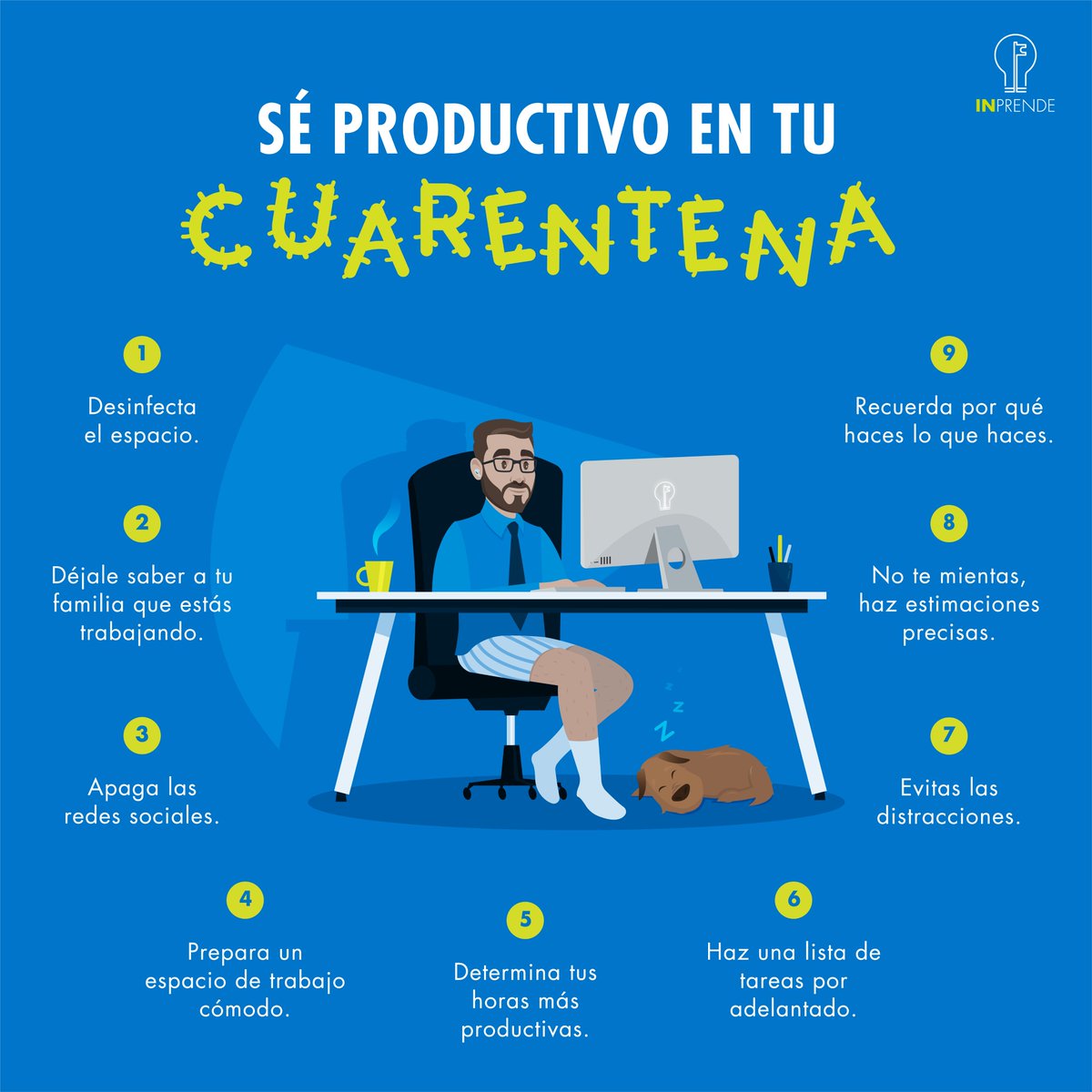La nueva realidad que vive el mundo ante la emergencia del #coronavirus nos obliga a transformar nuestras rutinas laborales. Son muchos los emprendedores, empresarios y empleados los que han tenido que llevar sus trabajos al hogar. ¿Cómo lo estás haciendo tú?