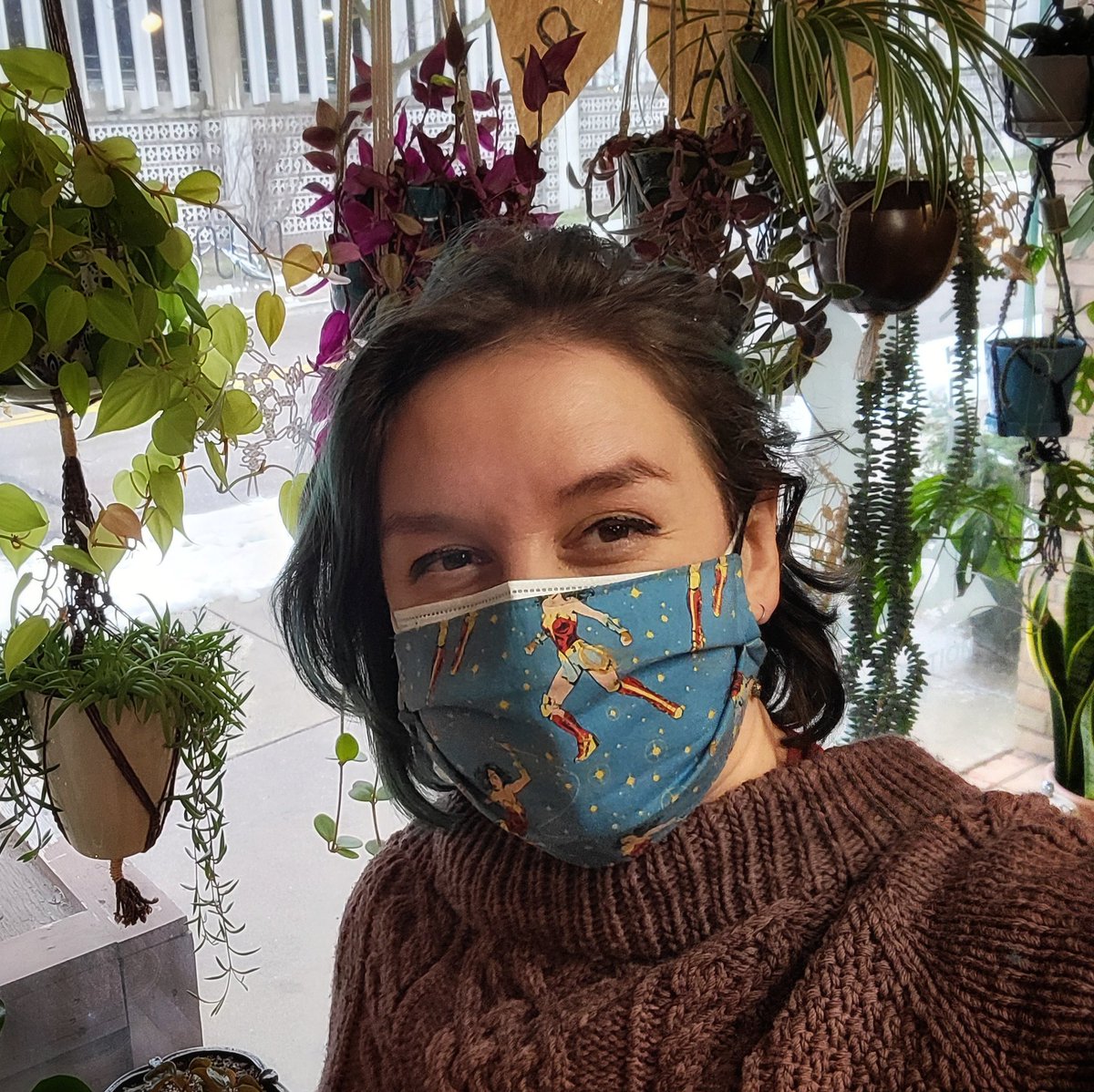 Double masking at work today. We are in the middle of a really nasty spike Ingham County. Be smart, be distanced, take advantage of curbside services and keep your family and neighbors safe by being responsible. Love you all! The only way we're getting there is together.