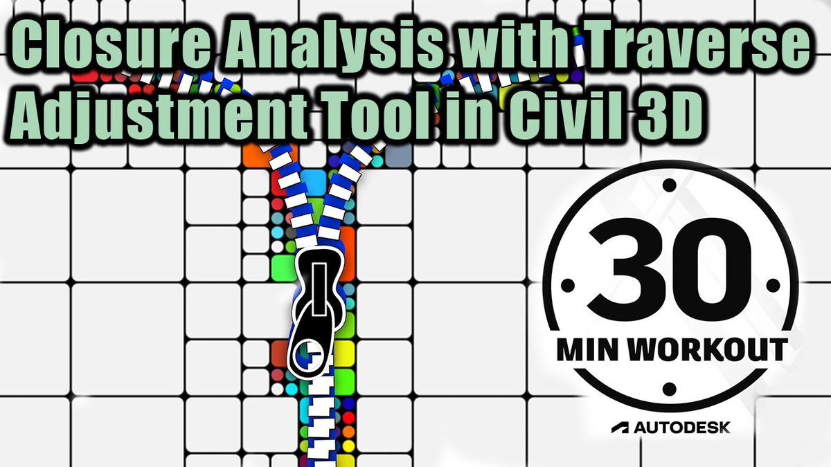 Just before the holidays, I presented a 30 Minute Workout webinar on using the Traverse Adjustment Tool in Civil 3D to perform closure analysis.  Posted the recording here:  ow.ly/SahX50Hkx64