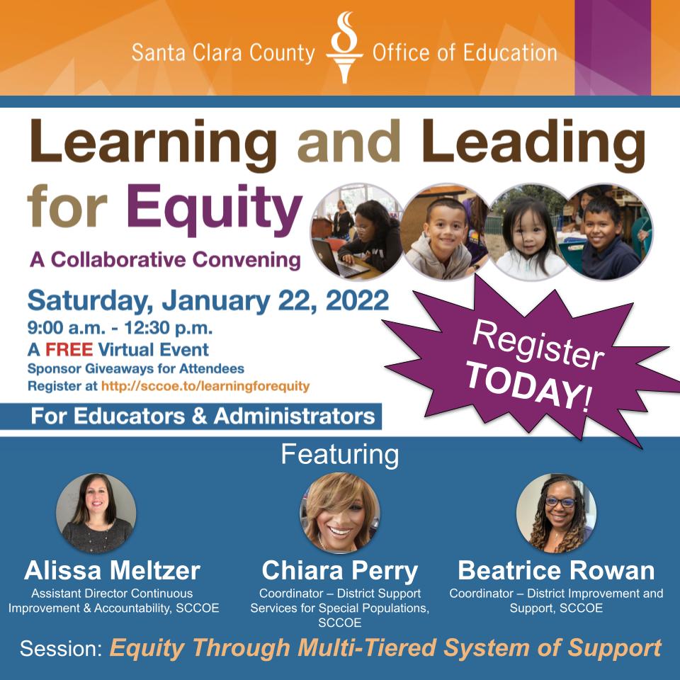 Join us to learn about the equitable benefits that thrive in a Multi-Tiered System of Supports. #MTSS Check out full sched 🔗➡️ bit.ly/ll4esched #WeAreSCCOE #k12 #Education #equity
