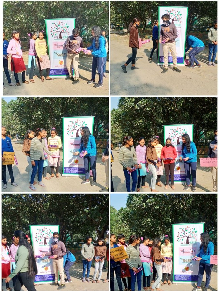 ShreyaTuli_'s tweet photo. #SheHygiene🩸 #Drive17
#MenstrualHygiene calls for both education and action.
Once again, @_WeRiseTogether sprang into action & distributed eco-friendly #sanitarypads to 53 girls. We also educated em to break the taboo around #menstruation
#SDG3
@UN_Women @UN_SDG https://t.co/WZiHFp157l