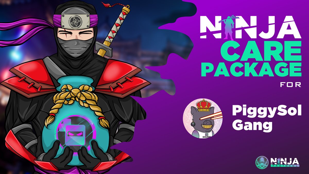 PiggySolGang's tweet photo. We are teaming up w/ Ninja Protocol &amp; giving away 5 $PIXEL tokens. These tokens allow you to mint a NINJA-PIXEL NFT for a 2D RPG mini-game they are building out! Their mint goes live soon!

To Enter
1⃣Like~RT~Tag 1 Friend
2⃣Follow @PiggySolGangDAO @NinjaProtocol

5 winners in 48h https://t.co/KRxWYNzI3r