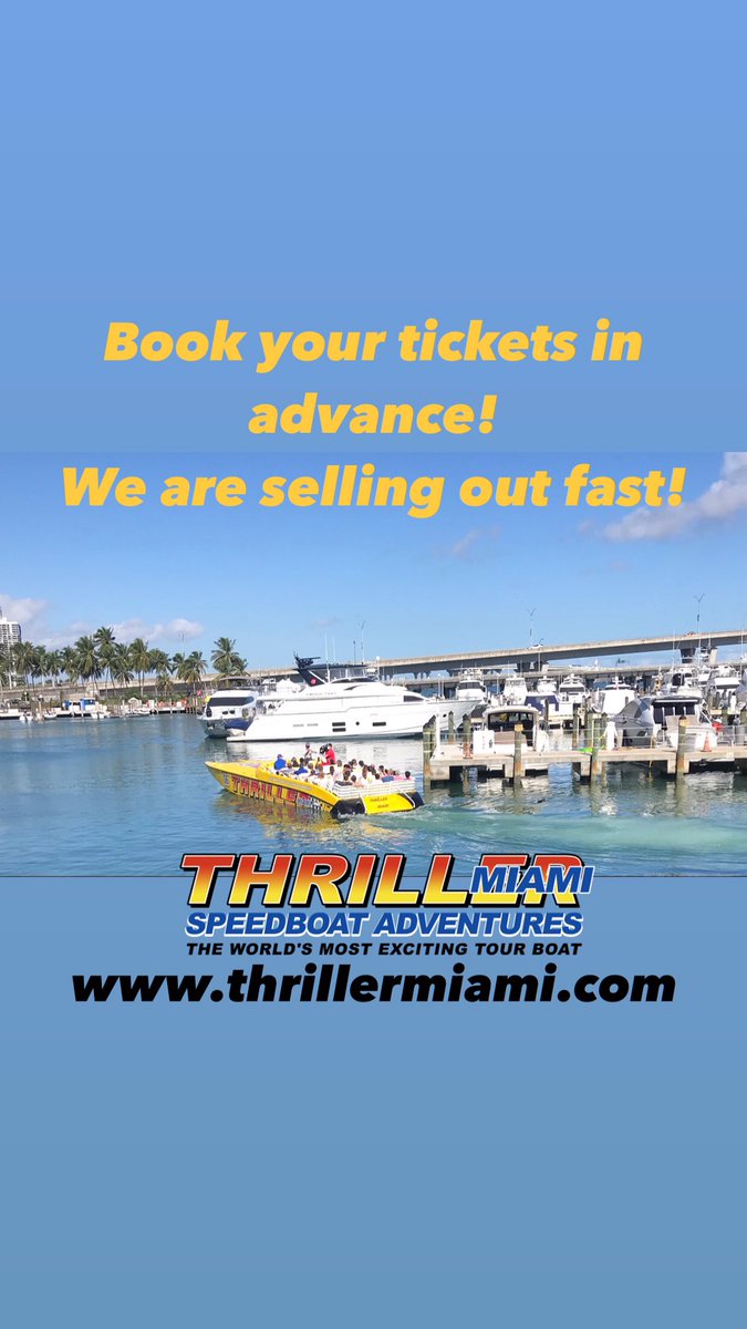 Thriller Miami Speedboats (@ThrillerMiami_) / Posts / X