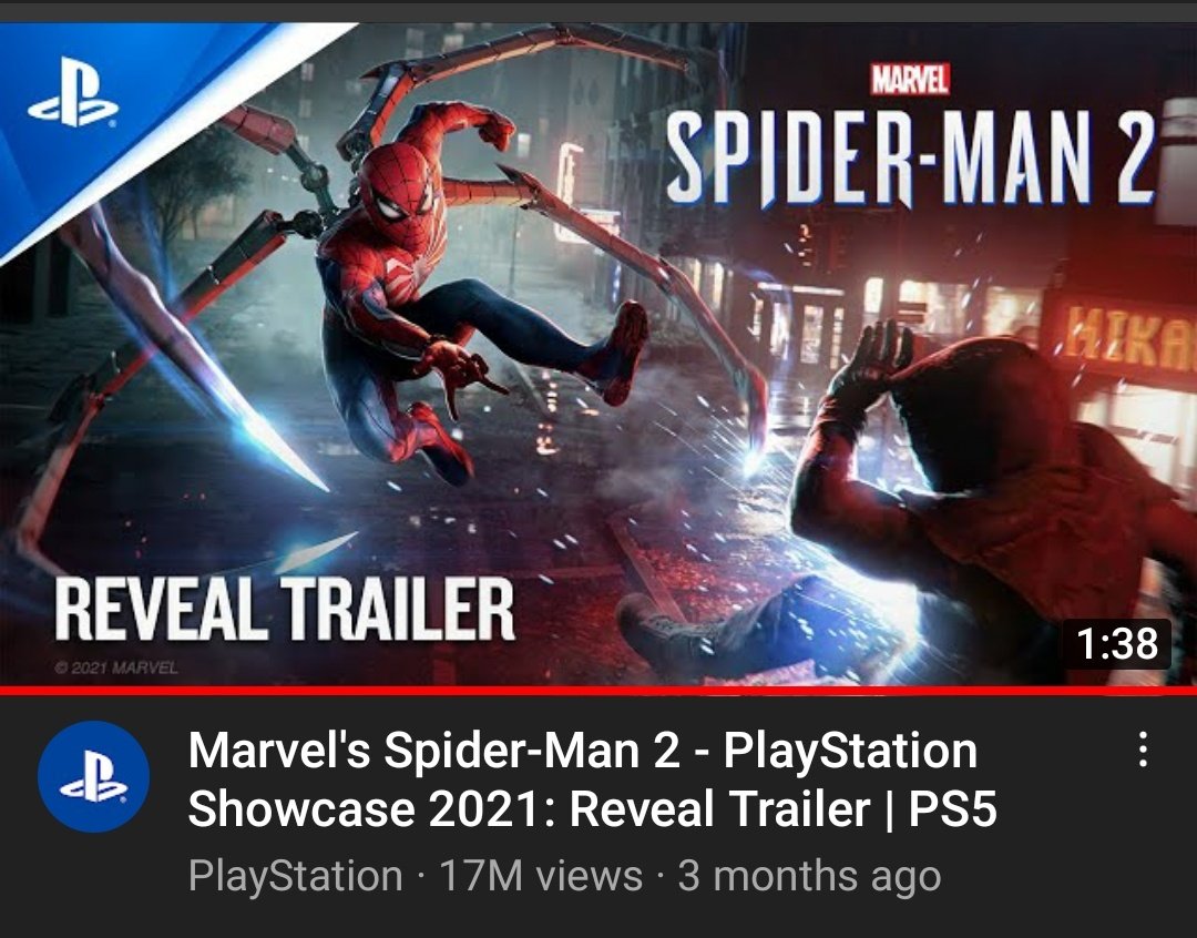 mrpyo1's tweet image. PS5 hype is real😳😳😳😳

- Spider-man 2: 17+m views
- Horizon Forbidden West: 12+m
- Gran Turismo 7: 10.8+m
- God of war Ragnarök: 10.5+m