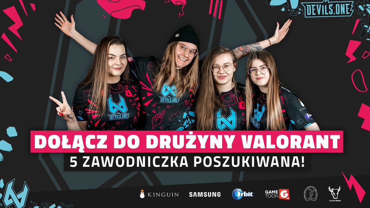 devils1gg's tweet photo. Masz 16 lat, sporo wolnego czasu i chcesz dołączyć do naszej drużyny Valorant? Jeśli odpowiedziałaś twierdząco na te pytania, to wypełnij formularz zgłoszeniowy i poczekaj na nasz feedback!😎

https://t.co/p4NCwRi2DT

Deadline zgłoszeń to 10.01! Powodzenia😈 https://t.co/i8P7nxZSSK