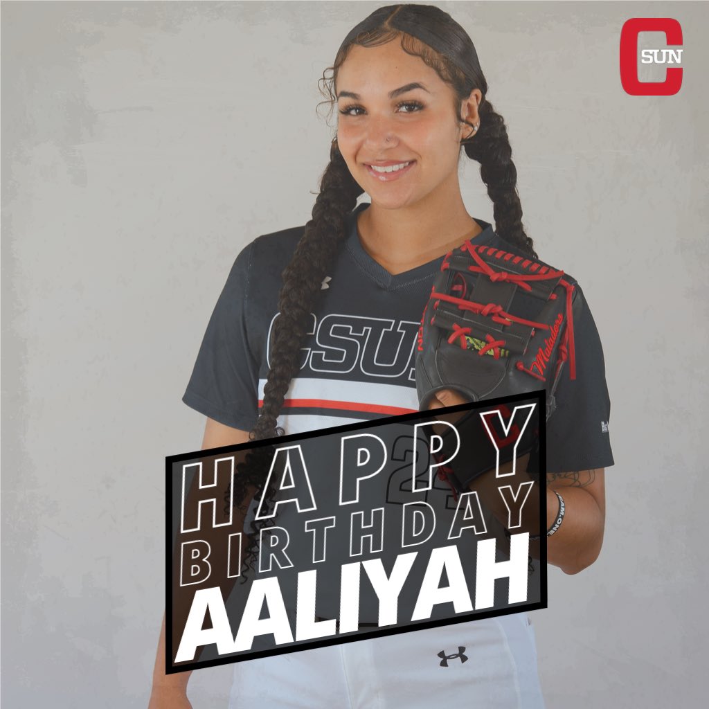 CSUNSoftball's tweet photo. Sending all the Happy Birthday vibes your way Aaliyah! We hope you enjoy your special day!🎉🥳

#TeamOneYou #StayHungry #CSUNSoftball https://t.co/WDMGXa68TZ