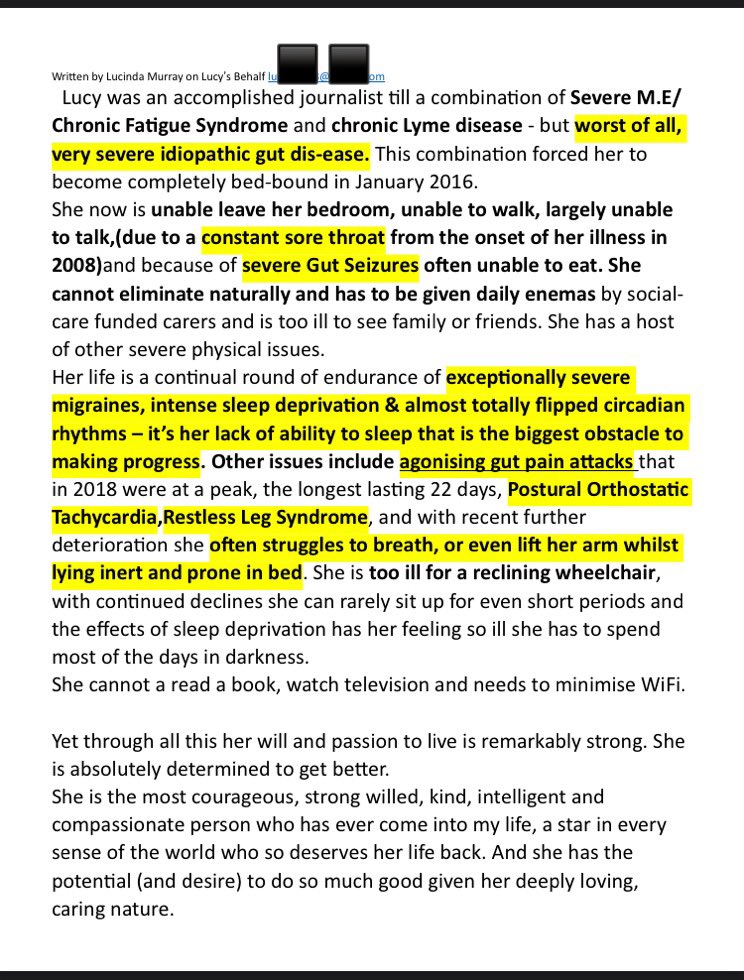 lucindamayhew's tweet photo. 2/2 largely/totally unable to sit up, speak, eat, to read, watch TV for 8 years and primarily bed/housebound since 2008 (see photo.) I’m determined to recover, to wit, I’ve a question I’d love to DM you inspired by  #TheDistantShores &amp; meaningful theme of much of your writing https://t.co/XhAI73pffR