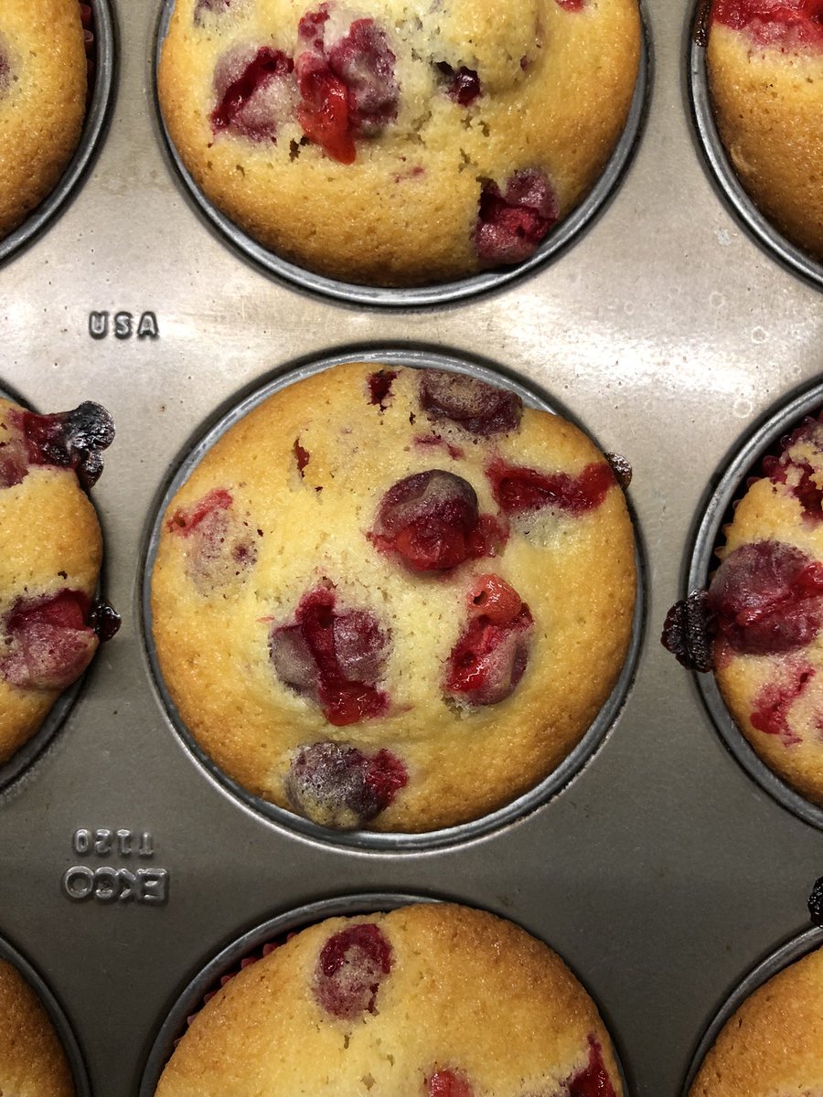 lifesafeast's tweet image. Cranberry muffins #IsolationBaking