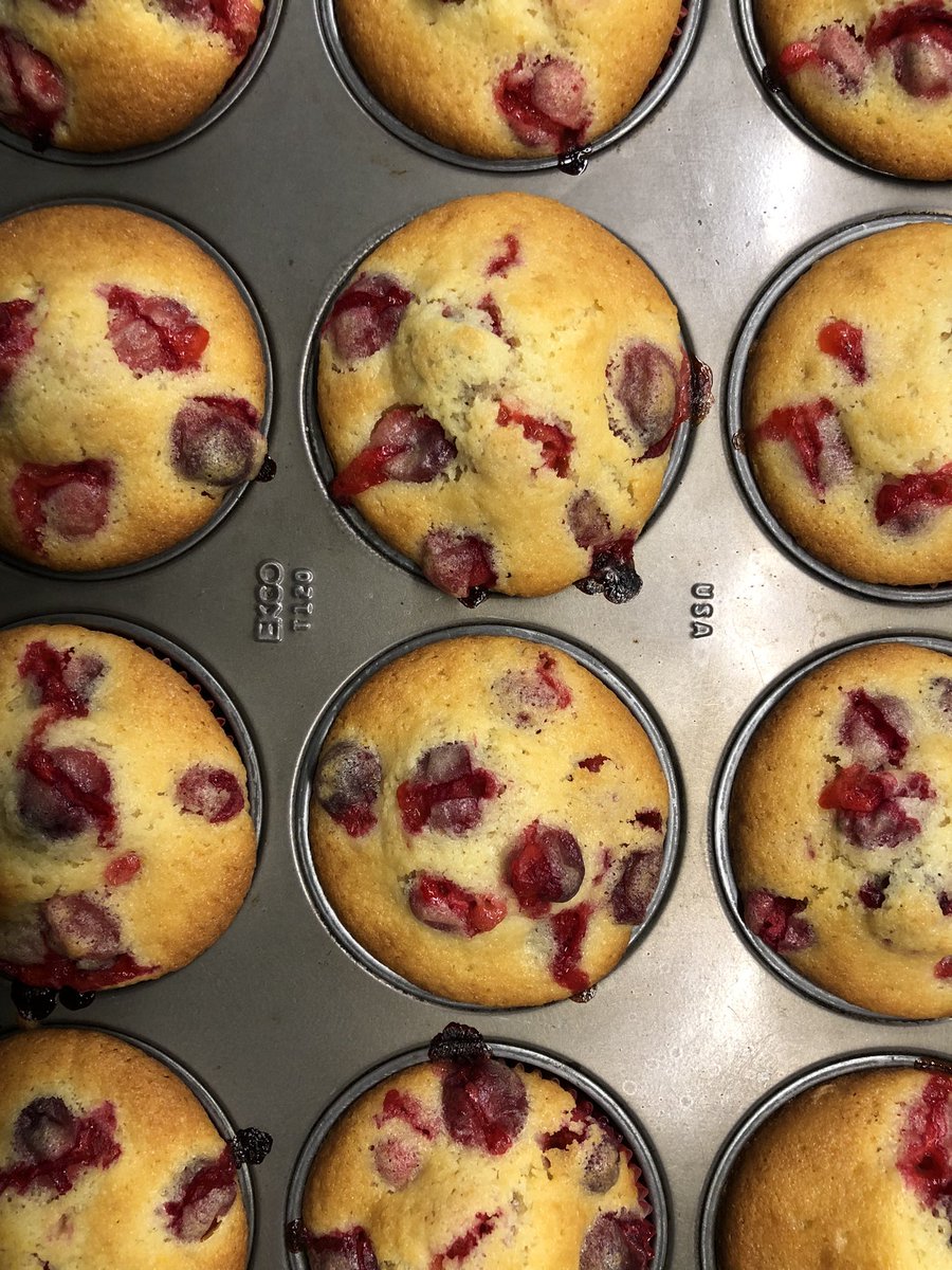 lifesafeast's tweet image. Cranberry muffins #IsolationBaking