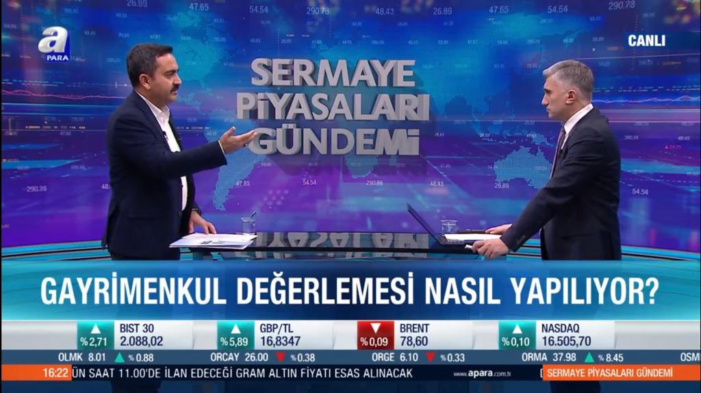 yasarbahceci's tweet photo. Güzel bir program oldu @apara_tv e çok teşekkür ediyorum, İnşAllah 2022 de değerleme sektörünü daha fazla anlatacağız @tduborgtr https://t.co/12kfhZtx8Q