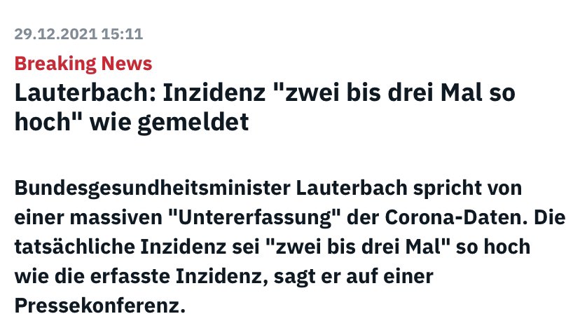 Wenn die Zahlen sich nicht so entwickeln, wie man es gebraucht hätte…